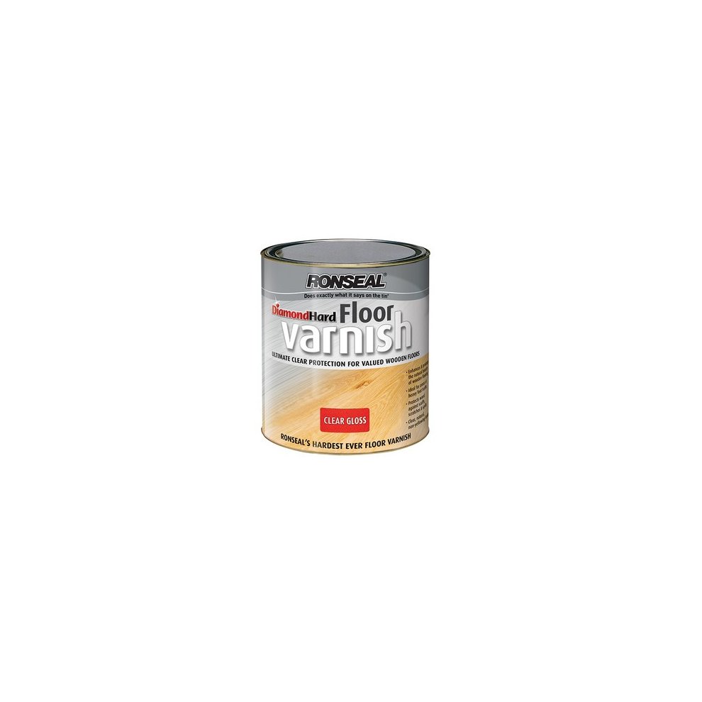[22089] Ronseal Diamond Hard Floor Varnish Clear Gloss 5L