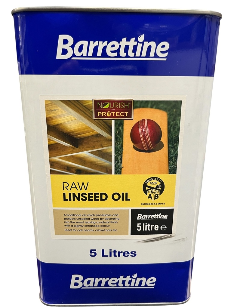 [4450] Barrettine Linseed Oil Raw 5L