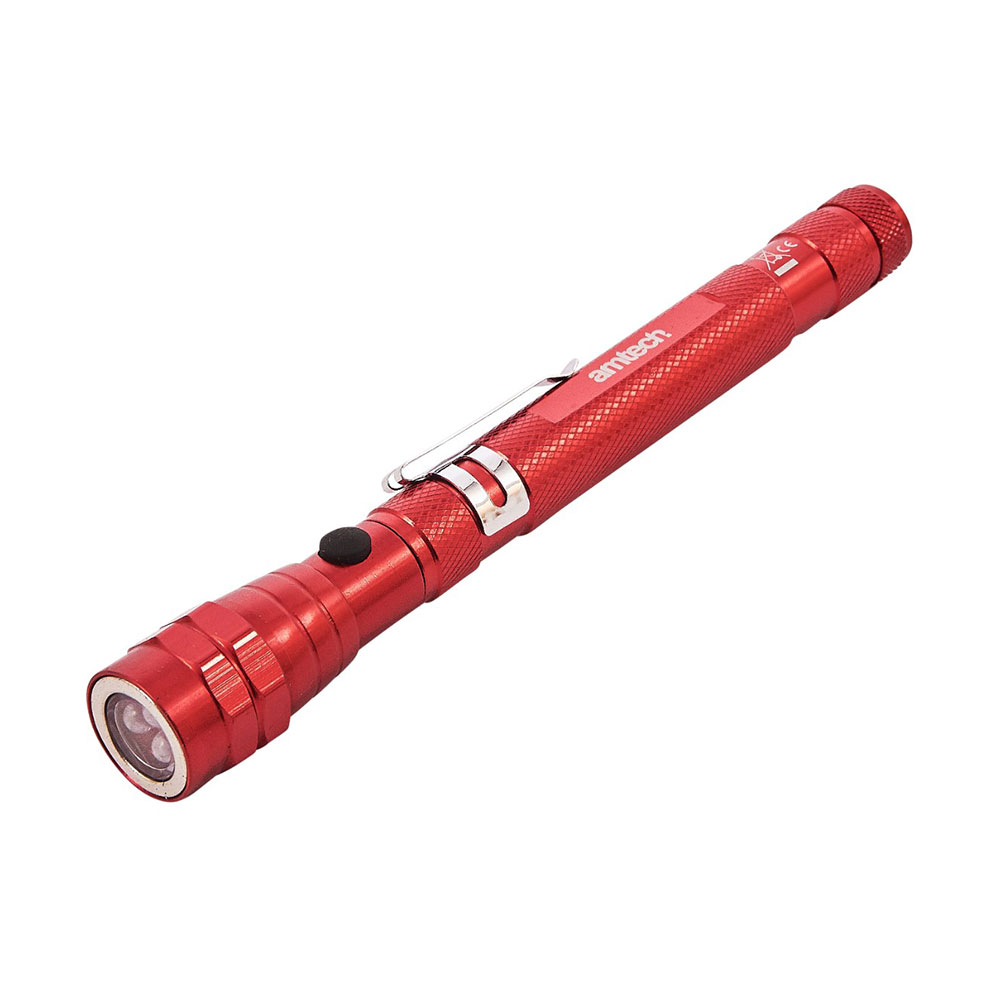 Amtech 3 LED Telescopic Torch and Magnetic Pick Up Tool