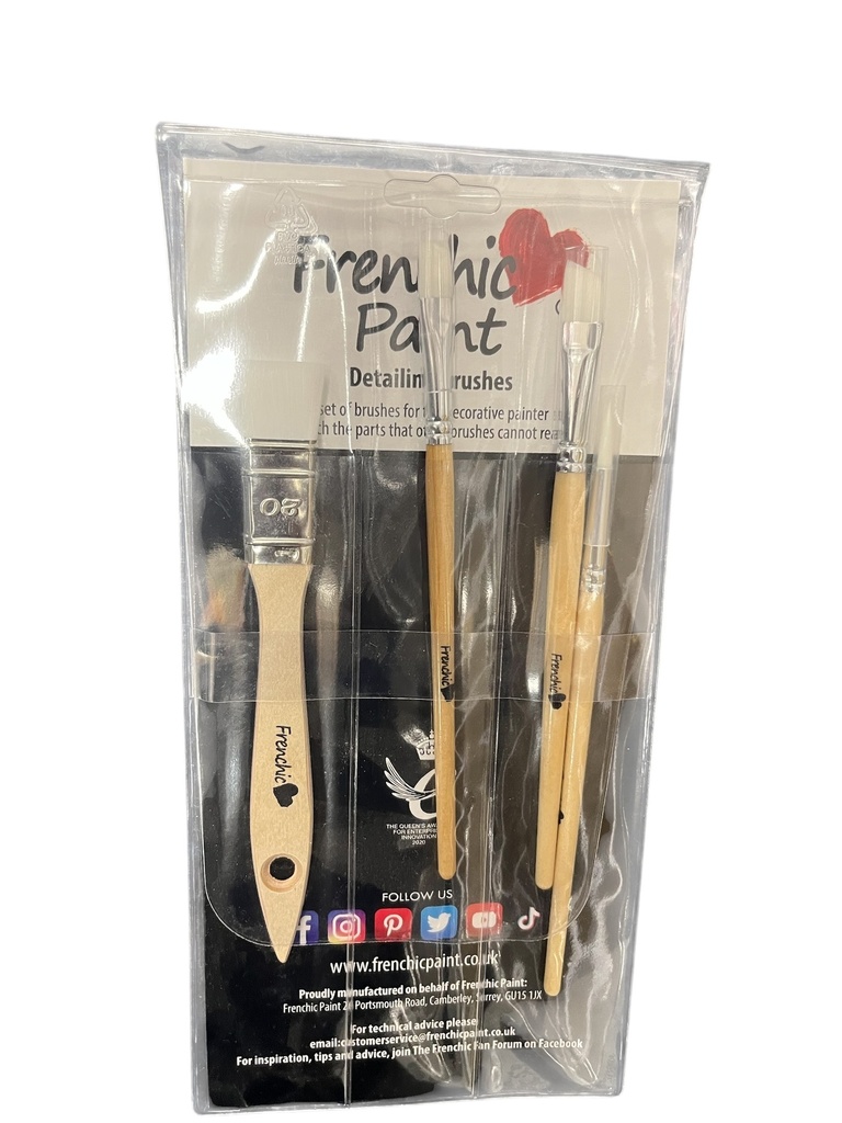 Frenchic Detailing Brushes (Set of 4)