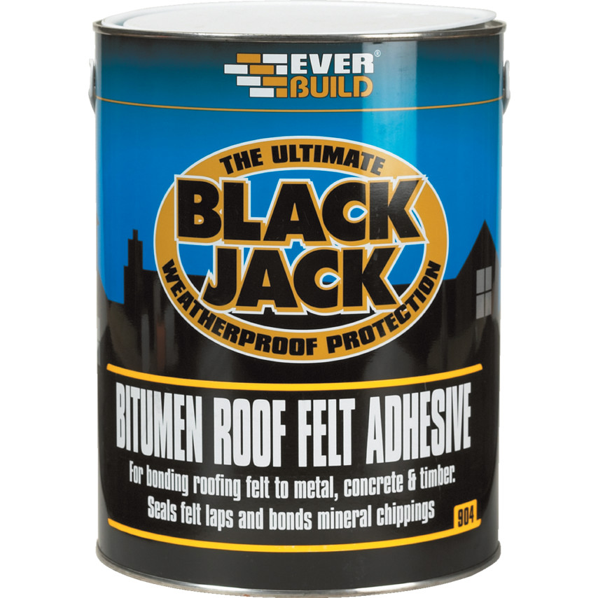 [31993] Everbuild Black Jack Bitumen Roof Felt Adhesive 2.5L