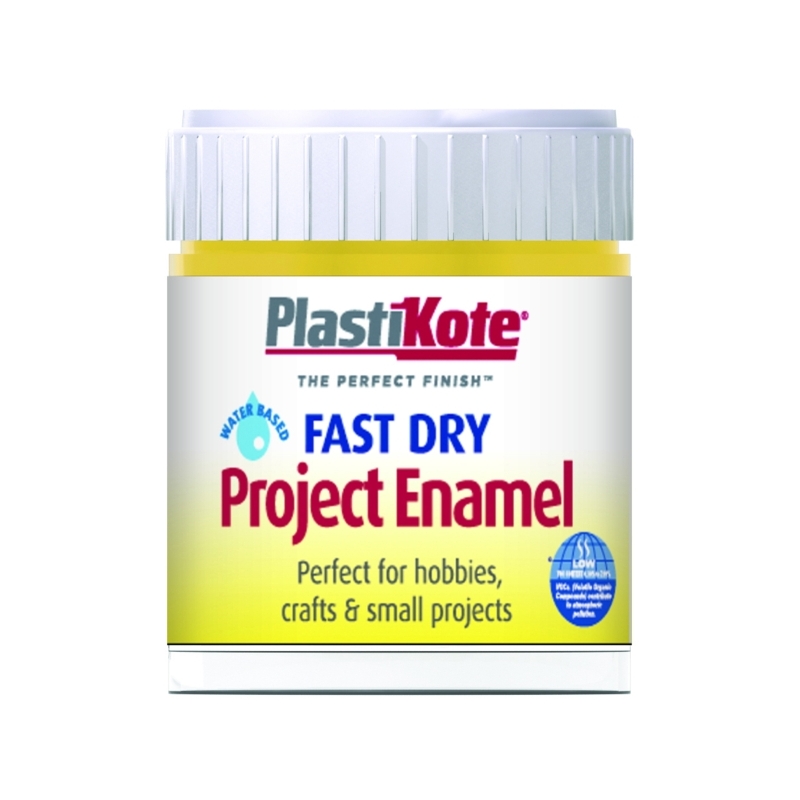 [21293] Plasti-Kote Fast Dry Enamel Buttercup Yellow (B12) 59ml