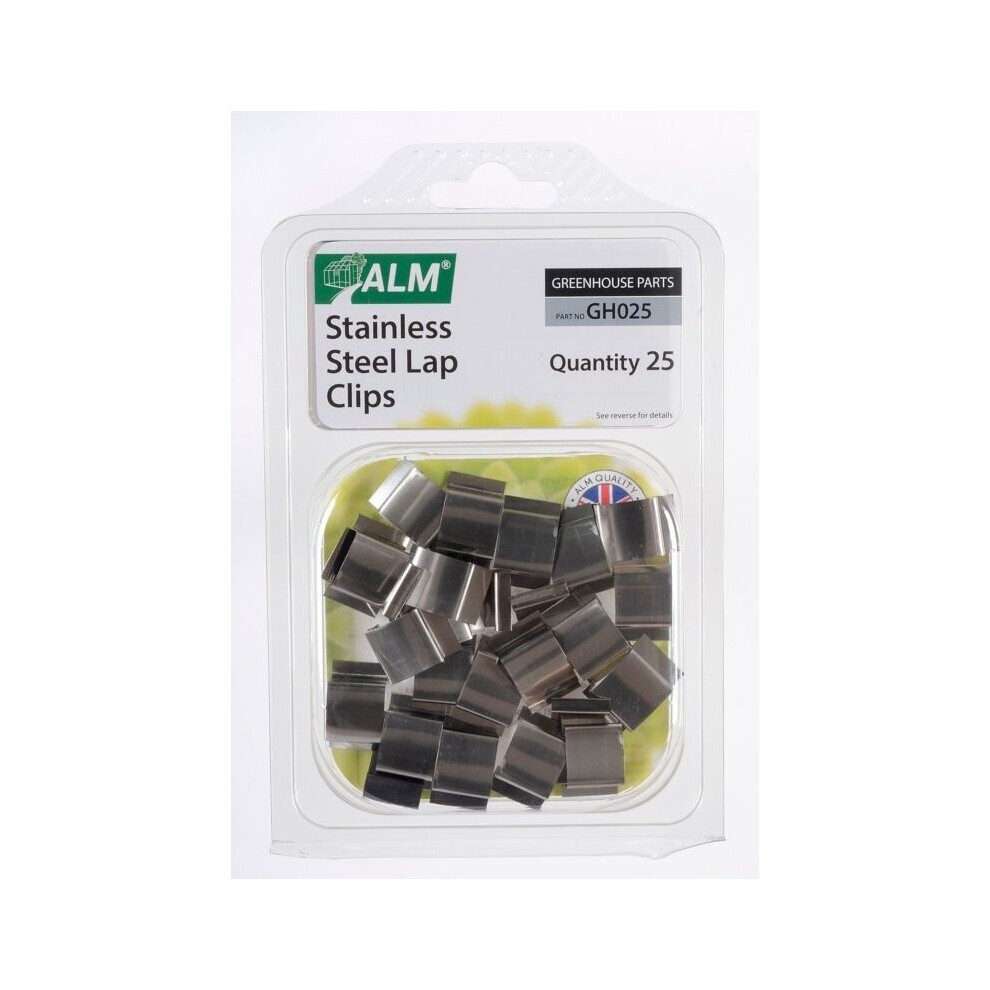 ALM Sprung Glazing Lap Clips Stainless Steel [GH025]