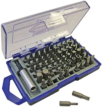 Faithfull 61 Piece Chrome Vanadium Security Bit Set
