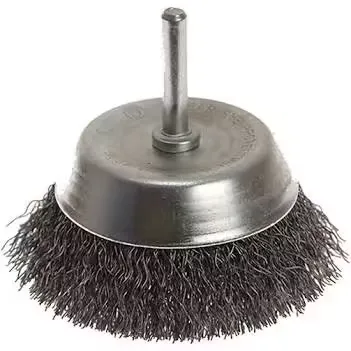 Faithfull Wire Cup Brush 75mm x 6mm Shank, 0.30mm Wire