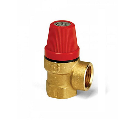 Caleffi Altecnic 311430 Female X Female Thread 3 Bar Safety Relief Valve 1/2 in
