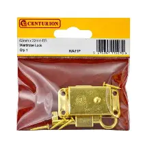 Centurion Lock - Brass 1 1/2” x 3/4” Cabinet DS