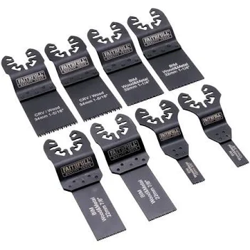[FAIMFKIT8] Faithfull 8 Piece Mixed Multi-Tool Blade Set