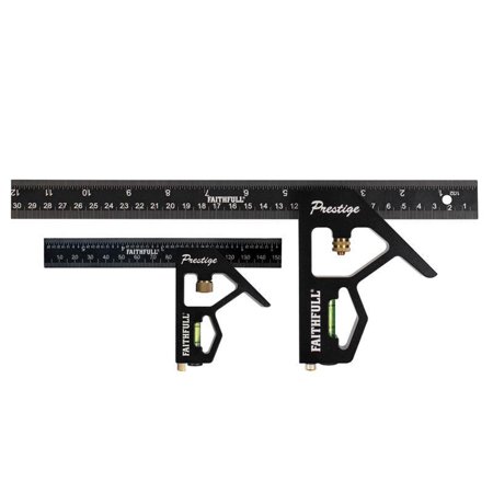 Faithfull 150mm (6") & 300mm (12") Combi Square Set