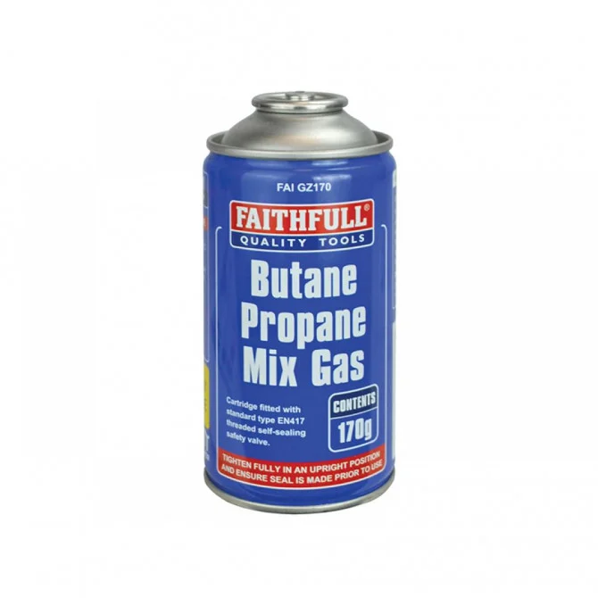 [FAIGZ170] Faithfull Butane Propane Mix Gas Cartridge 170G