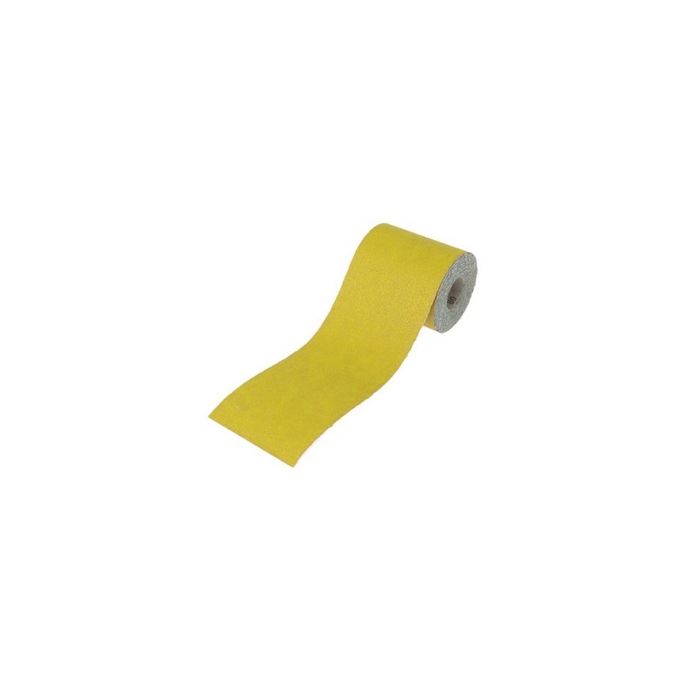 Faithfull Aluminium Oxide Sanding Paper Roll Yellow 115mm x 5m 80G