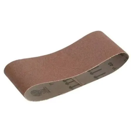 Faithfull Cloth Sanding Belt 533 x 75mm Medium 80G (3 Pack)