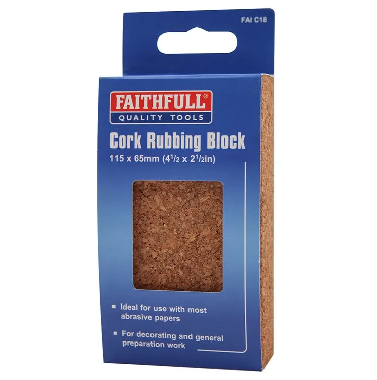 [FAIC18] Faithfull Cork Rubbing Block 115 x 65mm