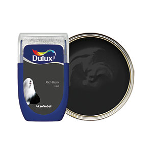 Dulux Walls and Ceilings Matt Paint Rich Black 30ml Sample