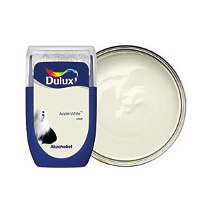 Dulux Walls and Ceilings Matt Paint Apple White 30ml Sample