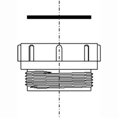 McAlpine T12A-F Coupling Flush Spigot - 1 1/2" BSP