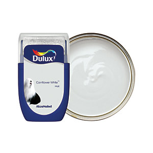 Dulux Walls and Ceilings Matt Paint Cornflower White 30ml Sample