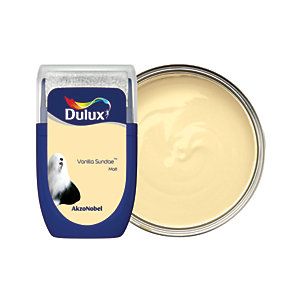 [5293005] Dulux Walls and Ceilings Matt Paint Vanilla Sundae 30ml Sample