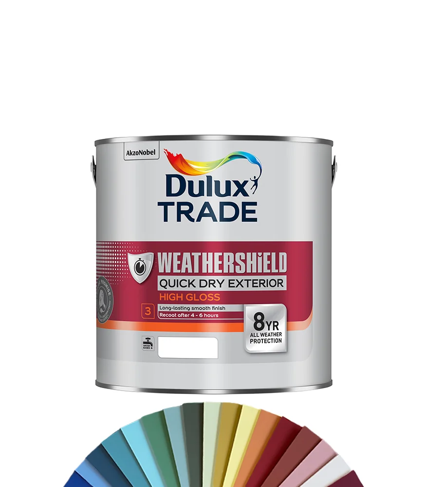 Dulux Trade Weathershield - Exterior Quick Drying High Gloss (Tinted) 2.5L