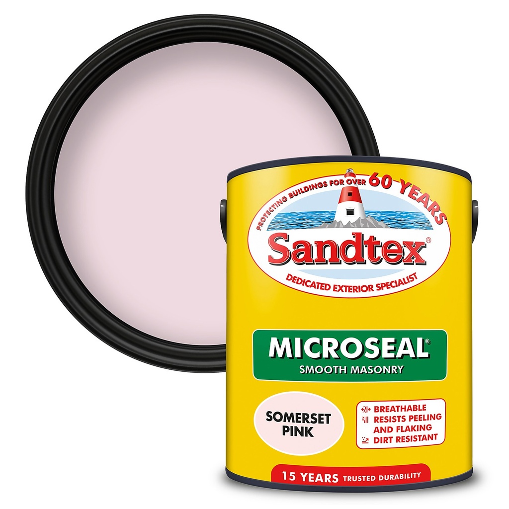 Sandtex Smooth Masonry Somerset Pink 5L