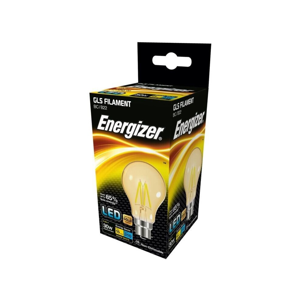 [373847] Energizer Filament LED Lamps B22 4w 440lm