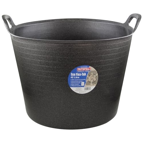 Faithfull Eco Flex Tub 42L - Recycled Black