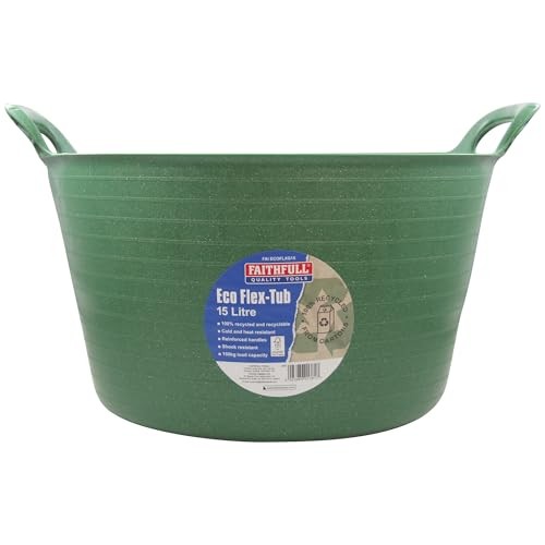 Faithfull Eco Flex Tub 15L - Recycled Green