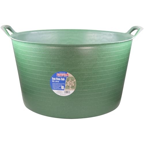[FAIECOFLXG56] Faithfull Eco Flex Tub 56L - Recycled Green