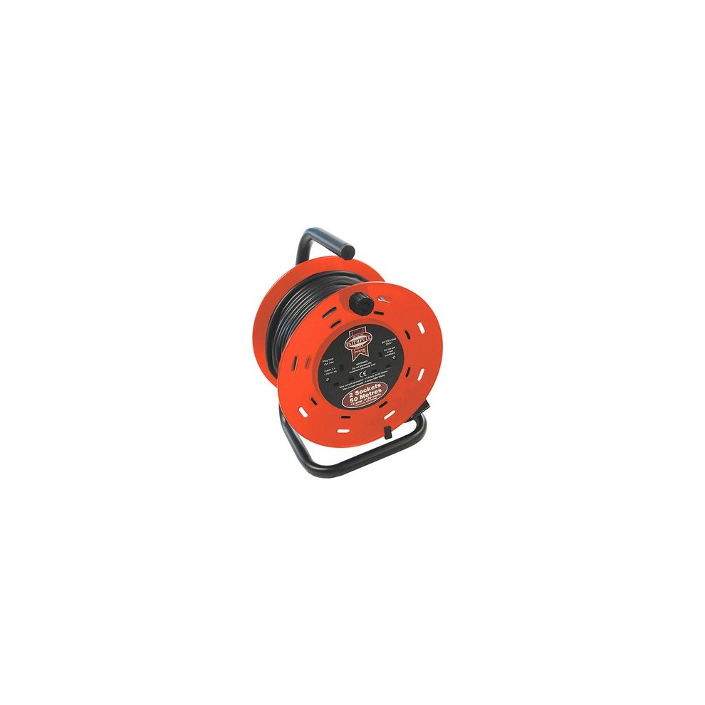 Faithfull Open Cable Reel 240V 50M 13A