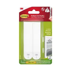 Command Picture Hanging Strips White 9kg 8 Pairs