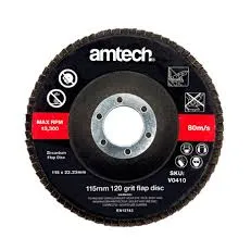 [V0410] Amtech 115mm 120 Grit Flap Disc