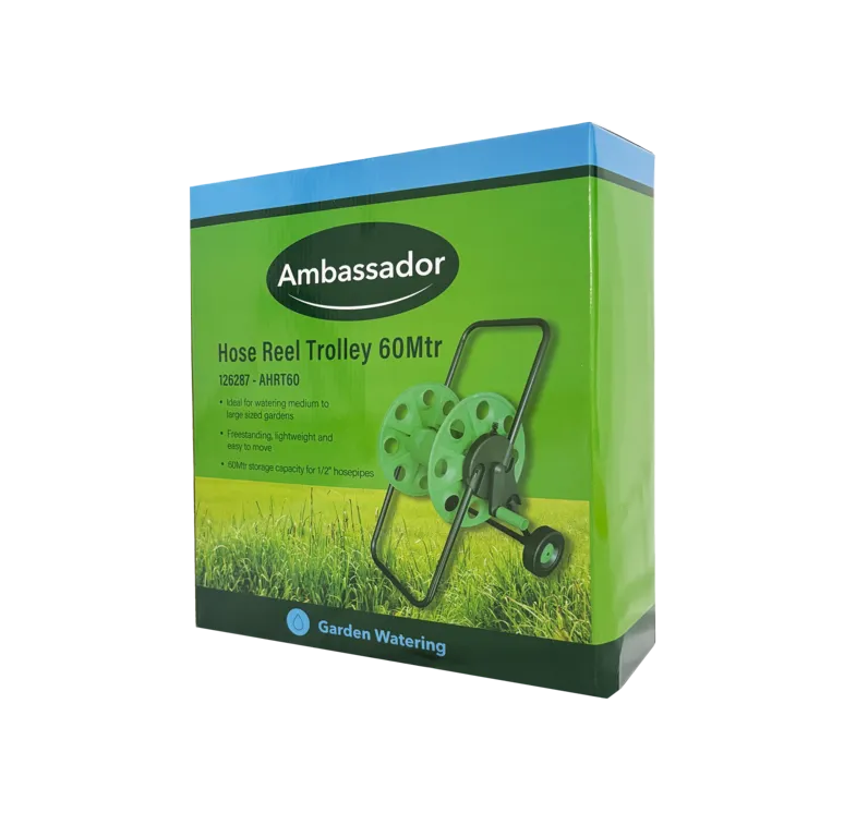 [126287] Ambassador Hose Reel Trolley 60m