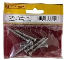 Centurion 1 1/2" x 10 Zinc Pan Head Self Tapping Screws