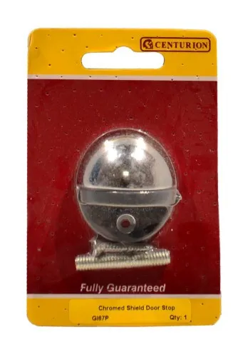 [GI67P] Centurion 35mm (1 3/8") Chromed Oval Shield Door Stop