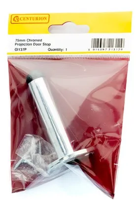 [GI137P] Centurion 75mm (3") Chromed Projection Door Stop