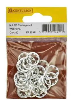 [FA329P] Centurion M6 ZP Shakeproof Washer (Pack of 40)