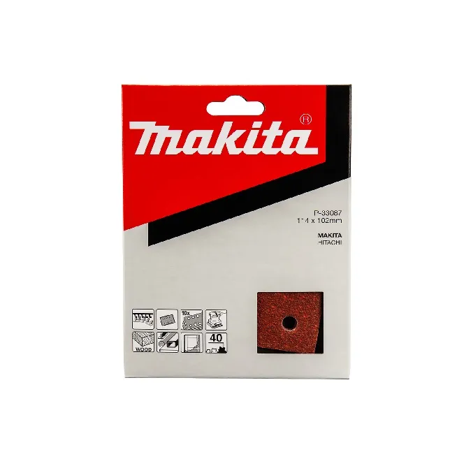 [P-33087] Makita Sanding Pads 40 grit 114 x 102mm P-33087