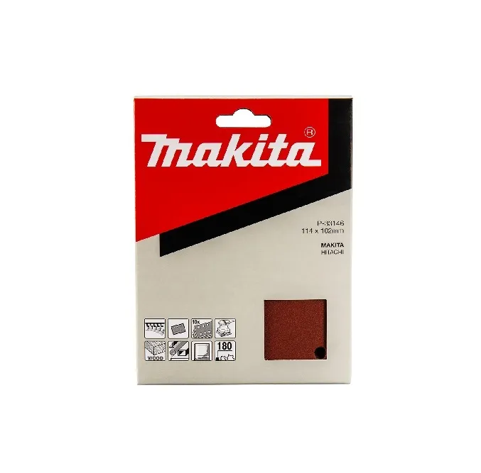 [P-33146] Makita Sanding Pads 180 Grit 114 x 102mm P-33146